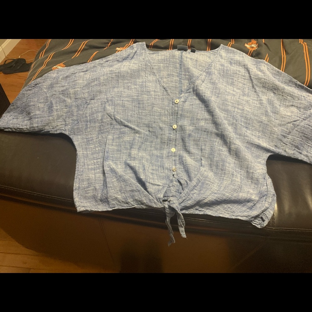Denim looking blue shirt
